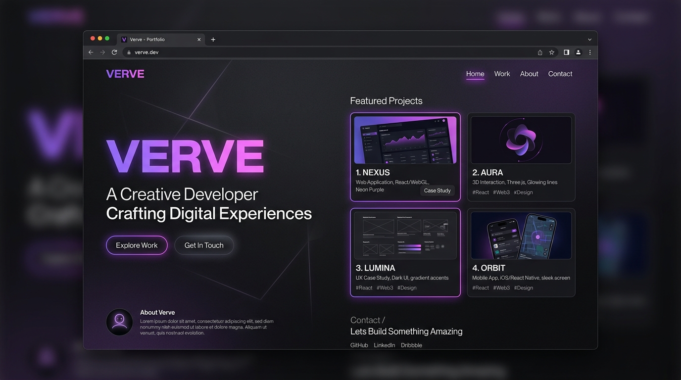 Verve Portfolio Website